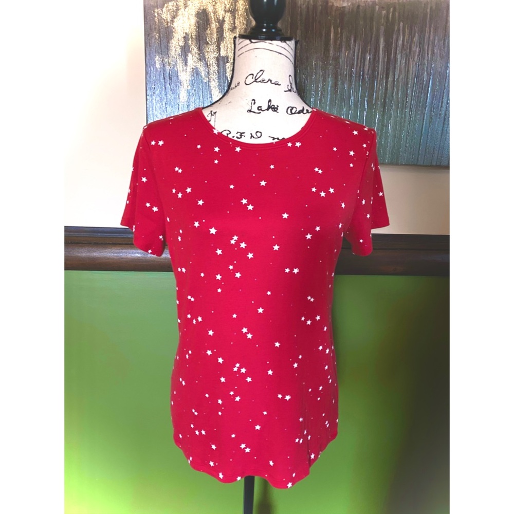 Croft & Barrow Red Star Design T-shirt